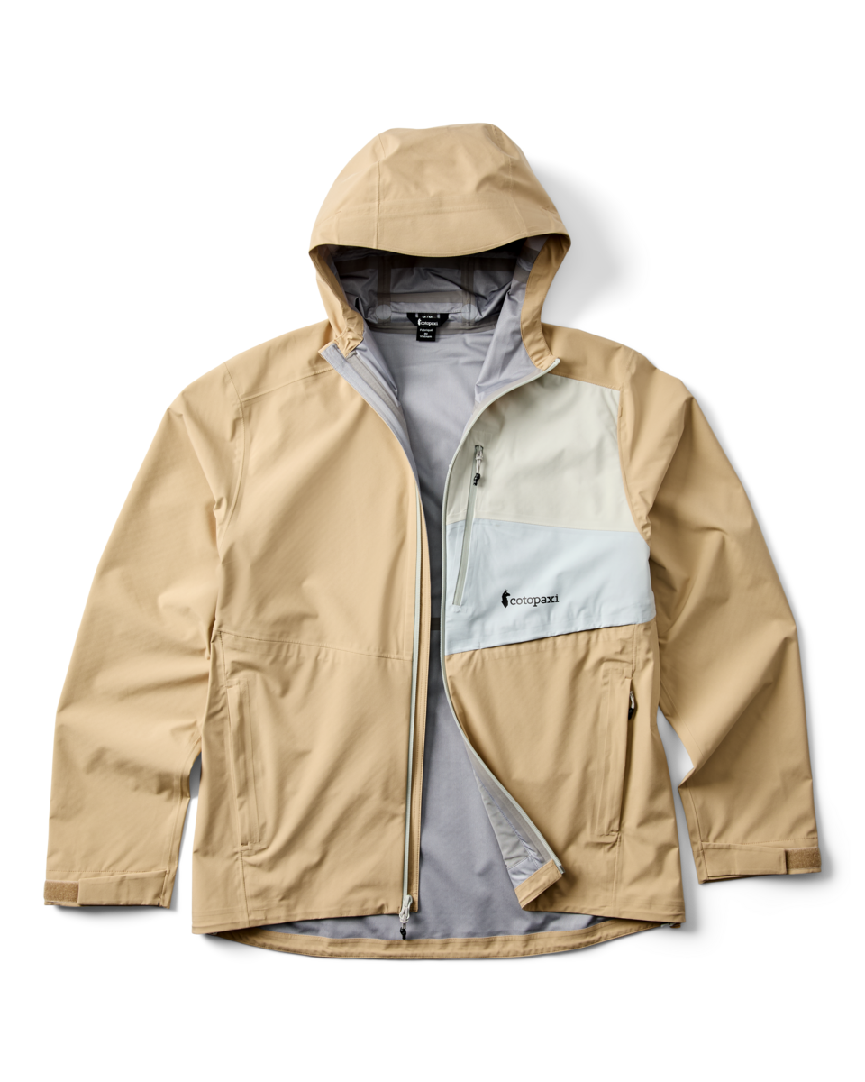 Impermeo 3L Hooded Shell Jacket - Men's, Khaki