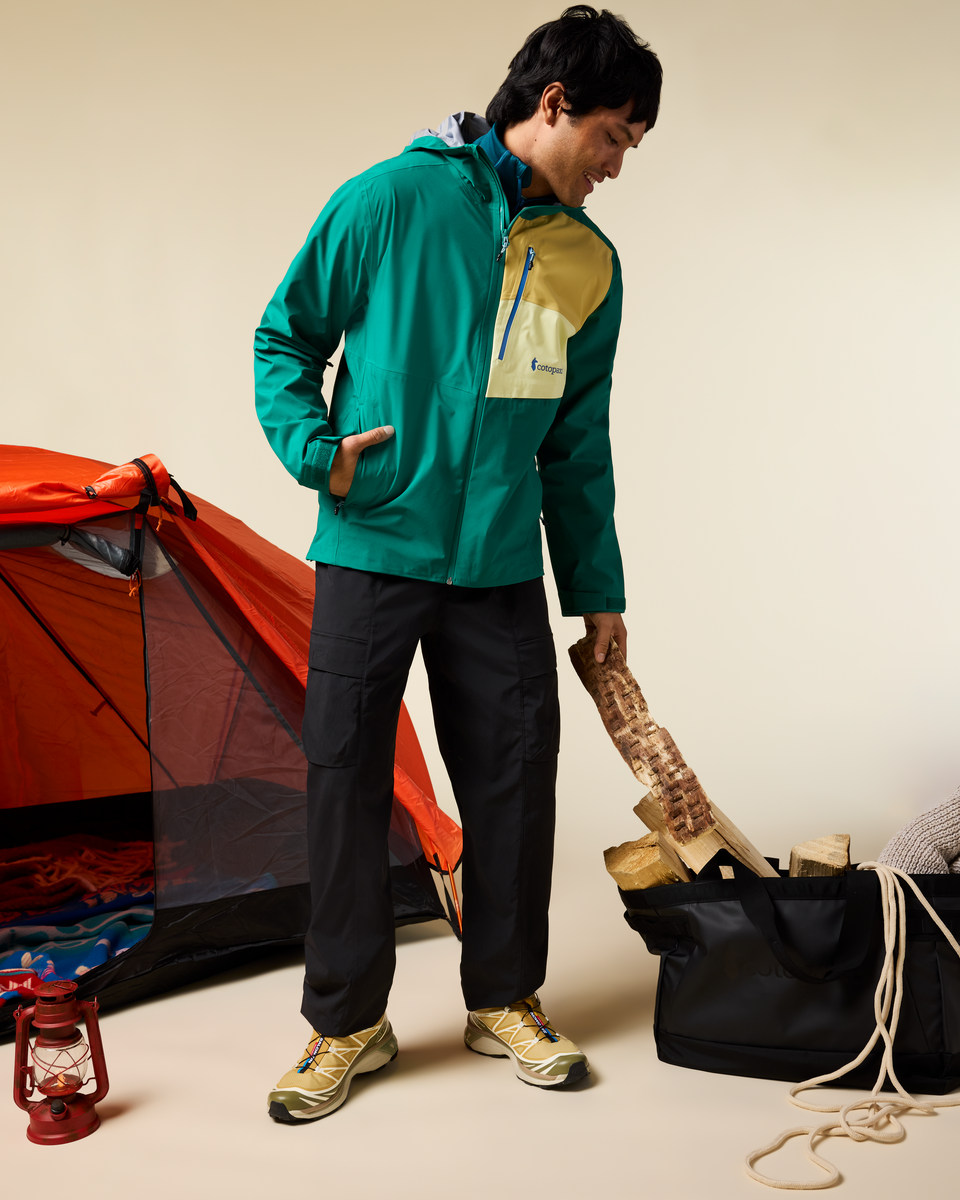 Impermeo 3L Hooded Shell Jacket - Men's, Malachite, Model Christian