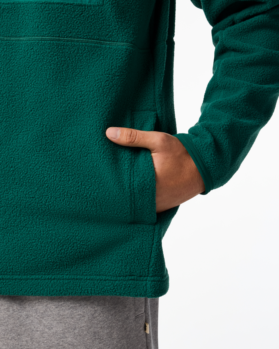 Abrazo Fleece Half-Zip Jacket - Men's, Malachite/Kale, Model Christian