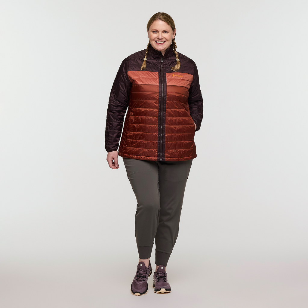 Capa Insulated Jacket - Women's, Coffee/Rusty, Model Nicole