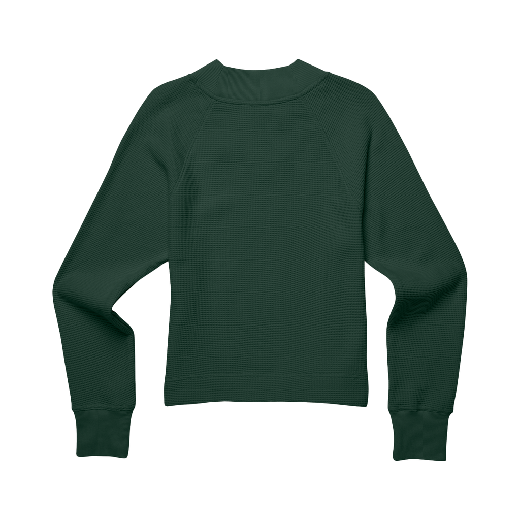 Atajo Long-Sleeve Waffle V-Neck - Women's, Cargo