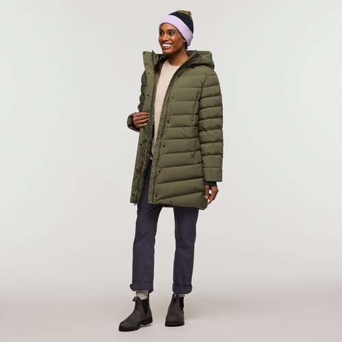 Alivio Down Parka - Women's, Fatigue, Model Fatigue